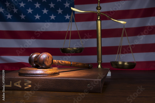 Scales of Justice with gavel