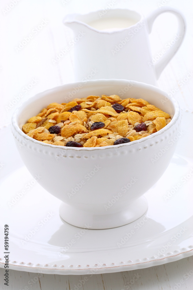Delicious and healthy granola cereal Delicious and healthy granola cereal
