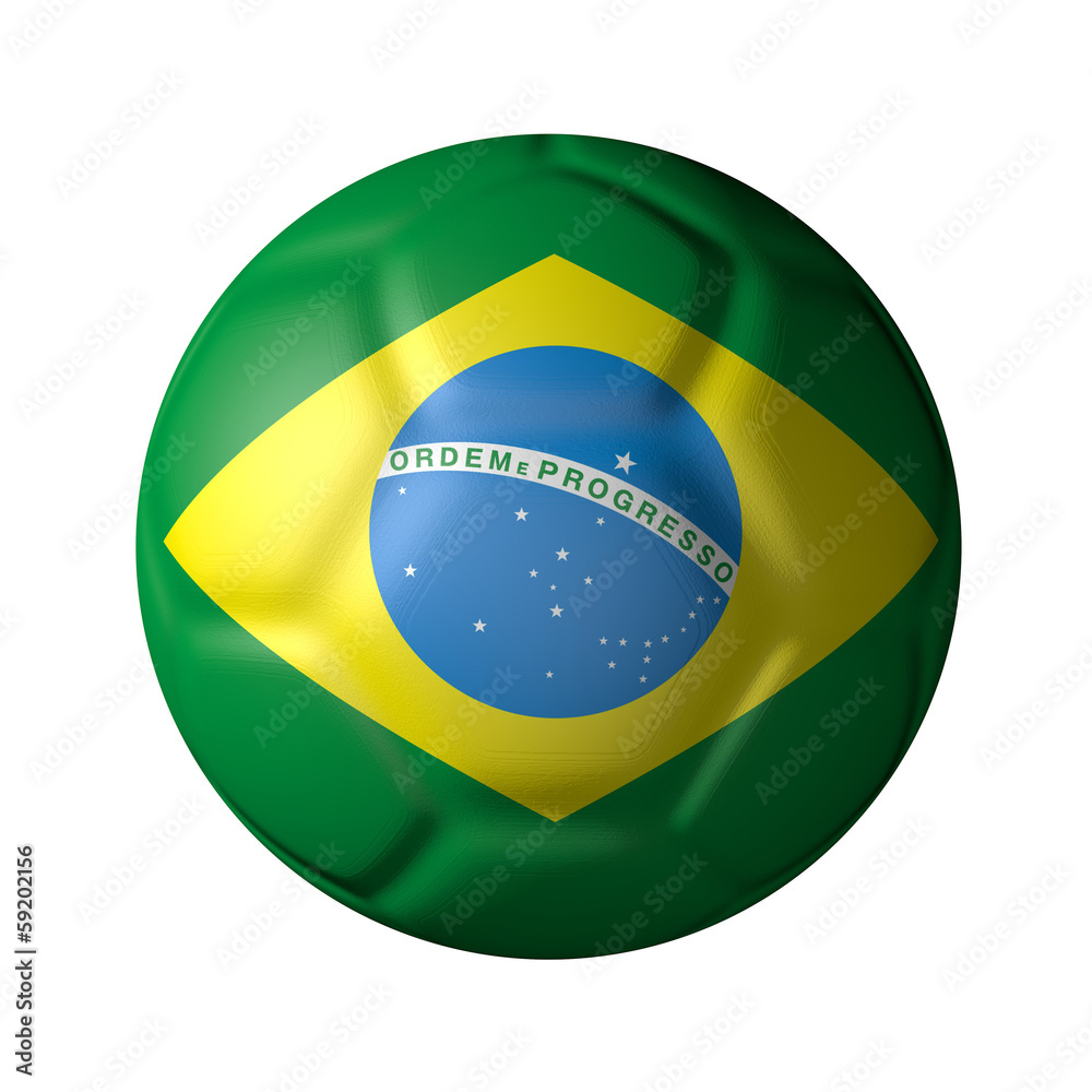 ブラジルのサッカーボール型国旗 Stock 写真 Adobe Stock