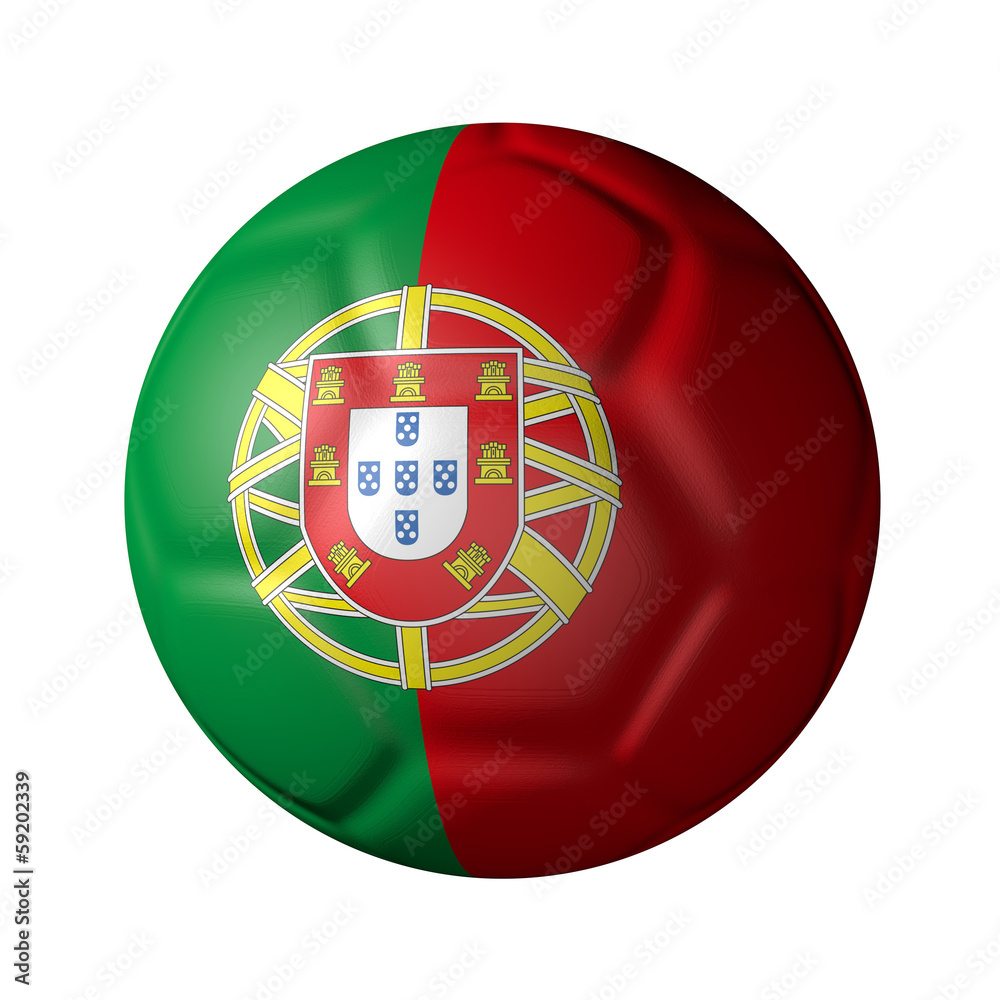 ポルトガルのサッカーボール型国旗 Stock Illustration Adobe Stock