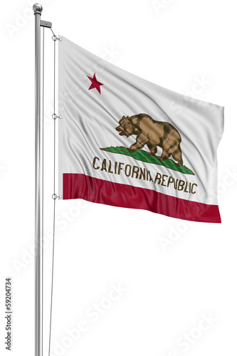 3D California Flag