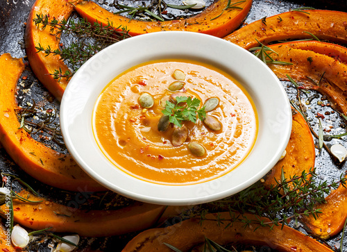 Pumpkin soup photo