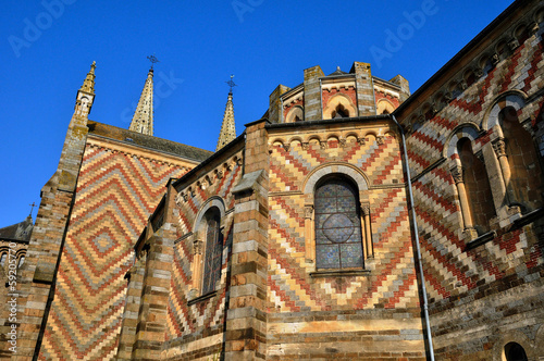 France, picturesque city of La Ferte Mace in Normandie photo