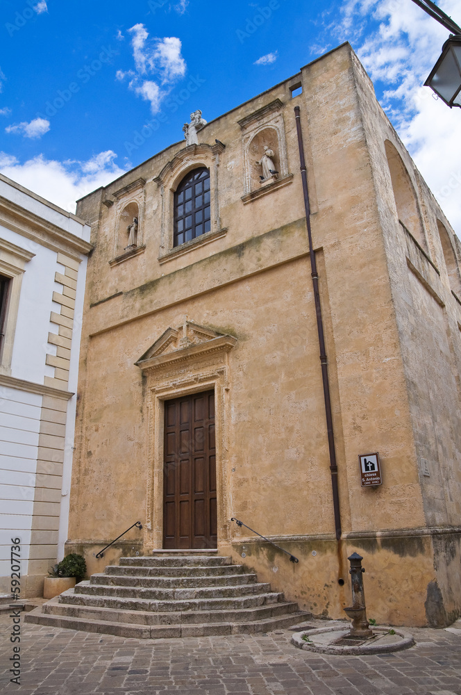 Church of St. Antonio. Ugento. Puglia. Italy.