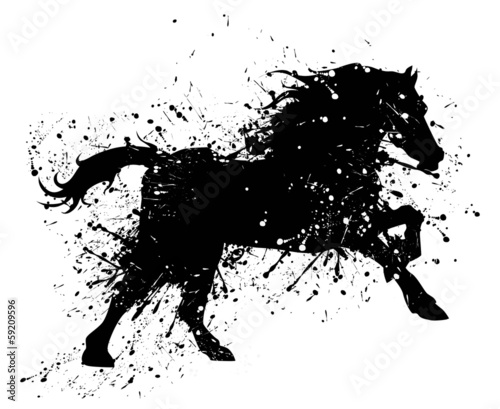 Grunge horse