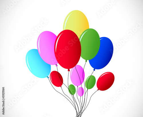 background multicolored balloons