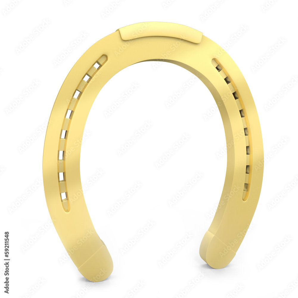 3d golden horseshoe lucky symbol 3d golden horseshoe lucky symbol