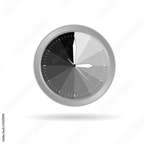 clock grey vector