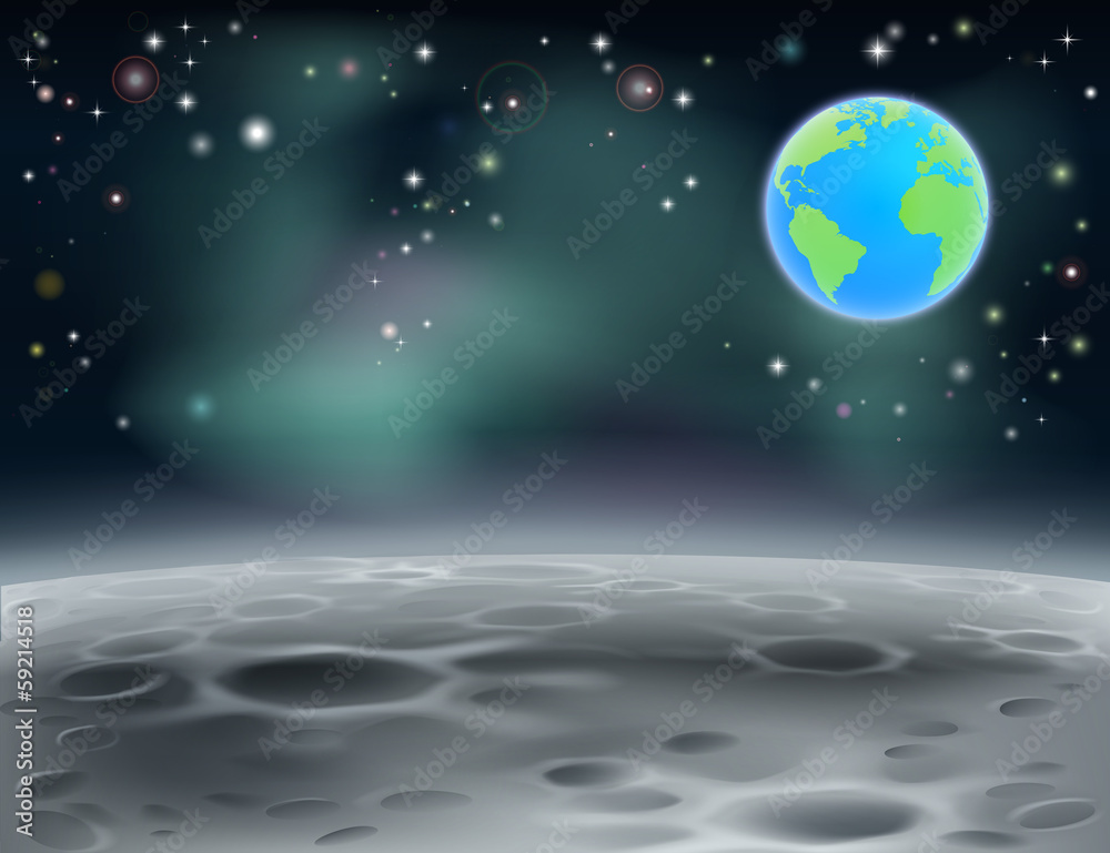 Obraz premium Moon space earth background 2013 C5