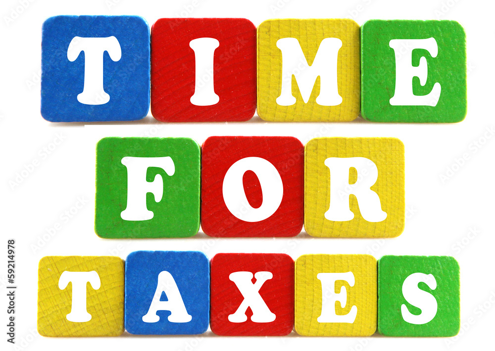 time for taxes concept