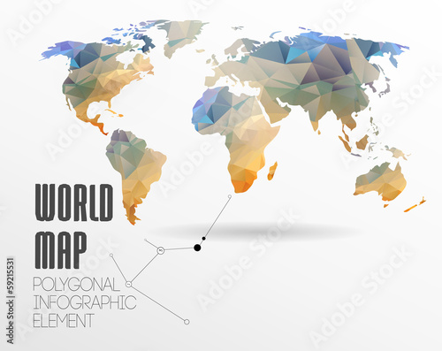 World Map and Information Graphics