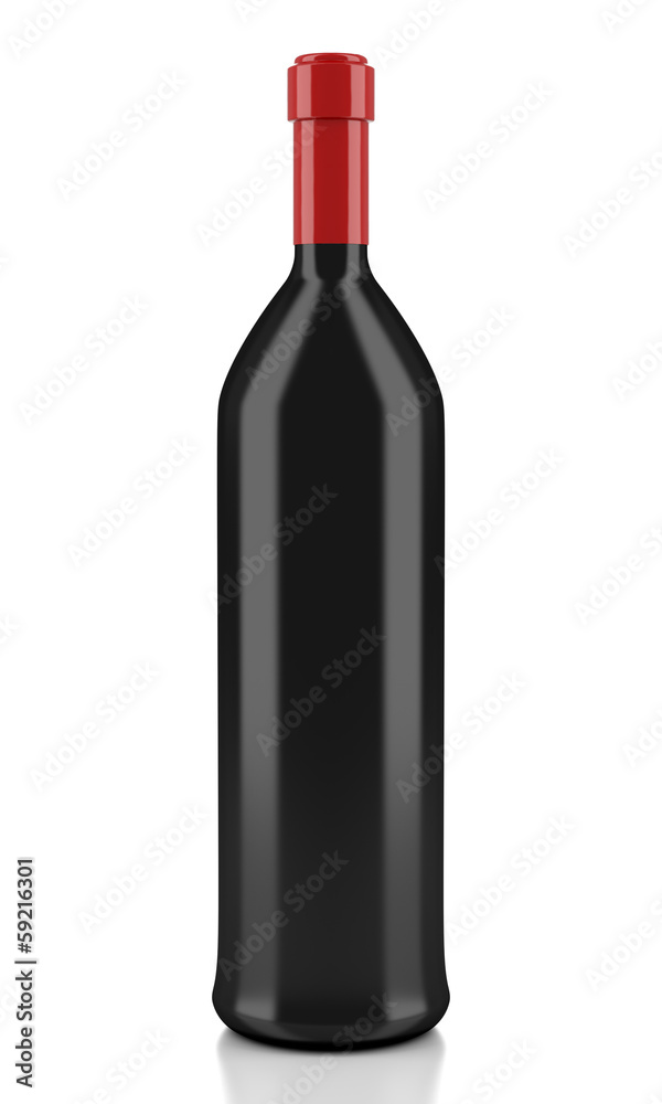 wine bottle isolated on white background wine bottle isolated on white background