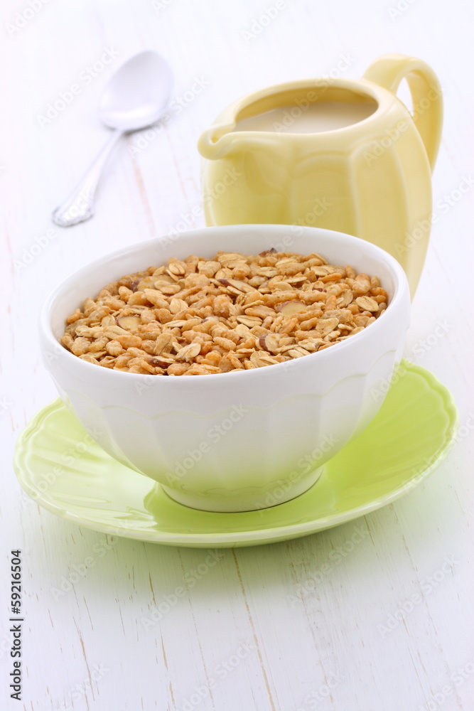 Delicious and healthy granola cereal Delicious and healthy granola cereal