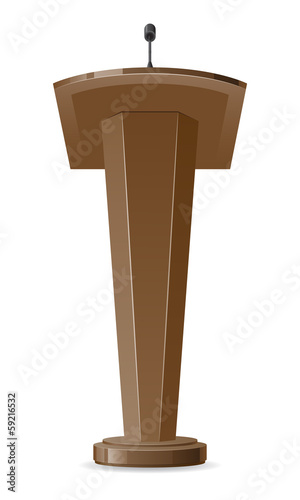 tribune vector illustration