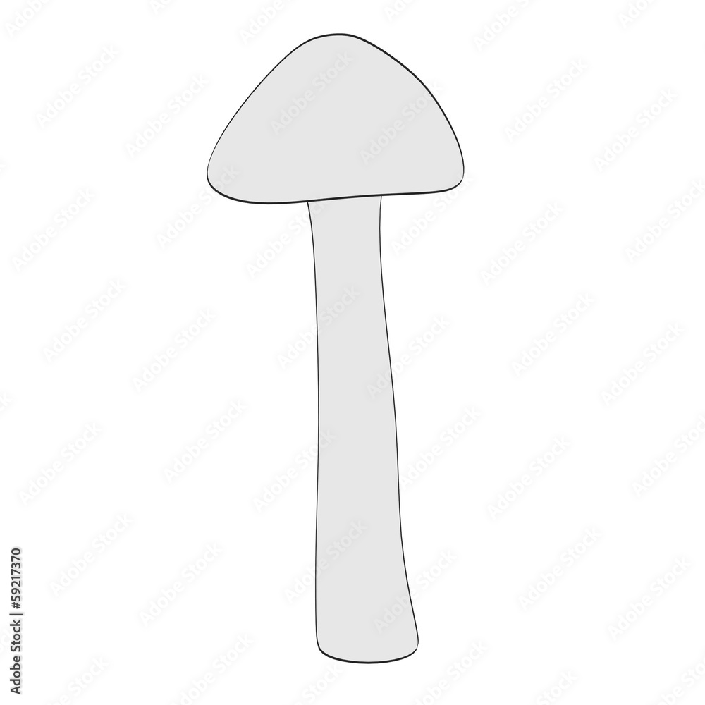 cartoon image of mushroom (eatable) cartoon image of mushroom (eatable)