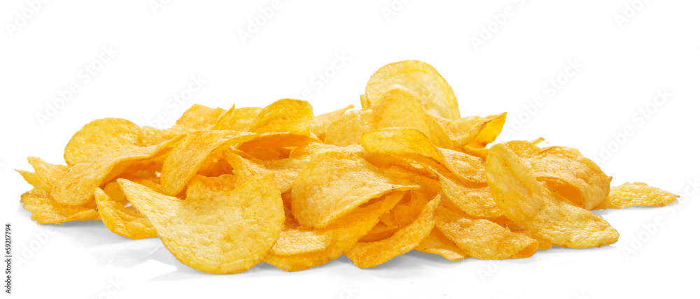 Golden appetizing chips Golden appetizing chips