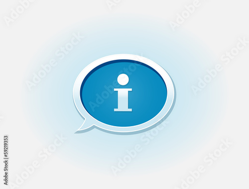 The info glossy bubble