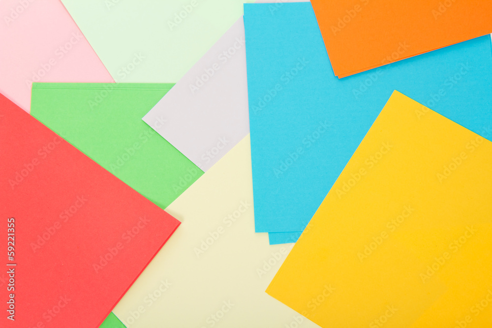 Color sheets of paper. Background Color sheets of paper. Background