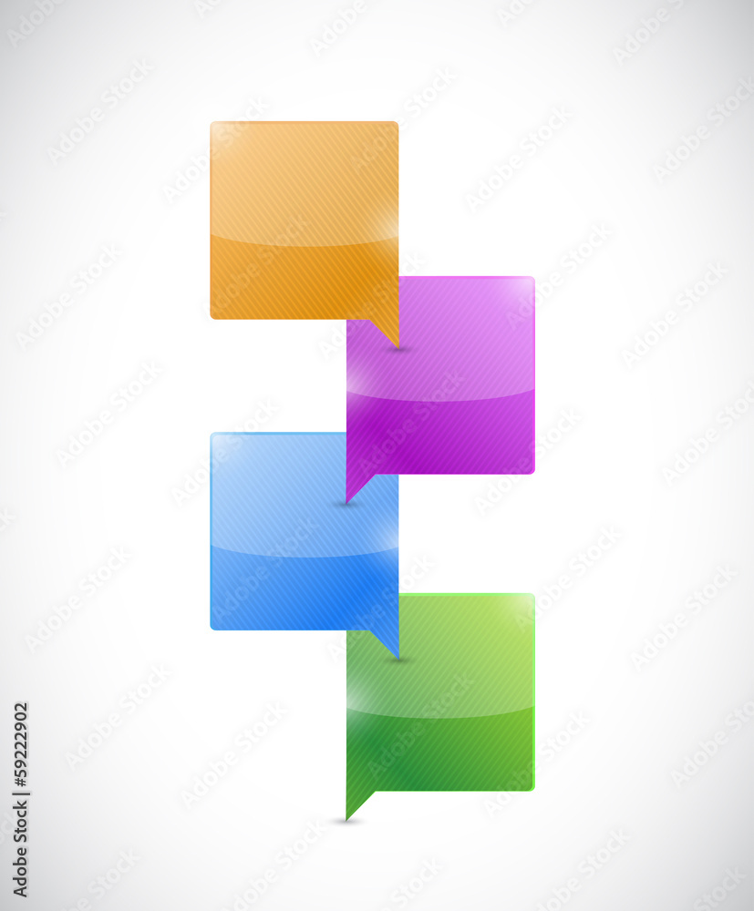 message communication bubbles. illustration message communication bubbles. illustration
