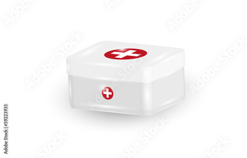white first aid kit