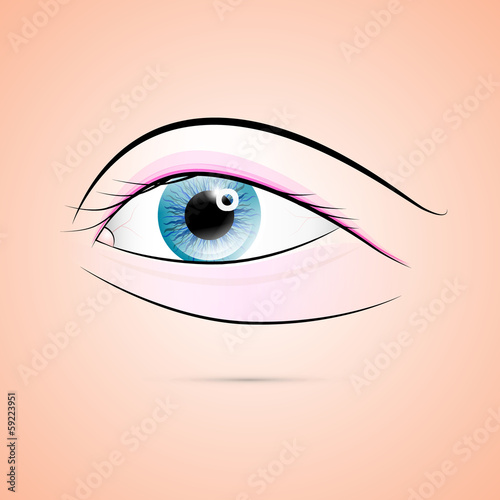 Abstract Vector Human Blue Eye