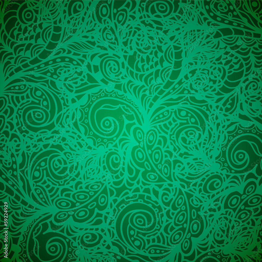 Seamless abstract hand-drawn waves pattern, wavy background