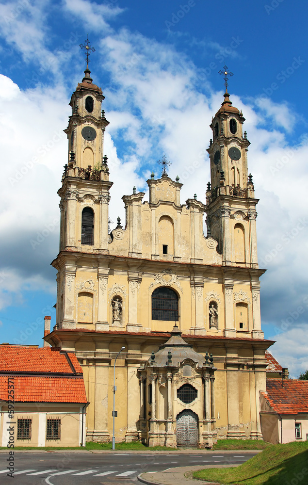 Obraz premium Church of the Ascension in Vilnius, Lithuania