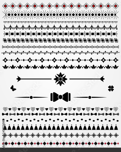 Page borders, dividers and decorations