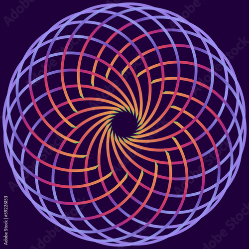 spirituellles Mandala im Netzmuster