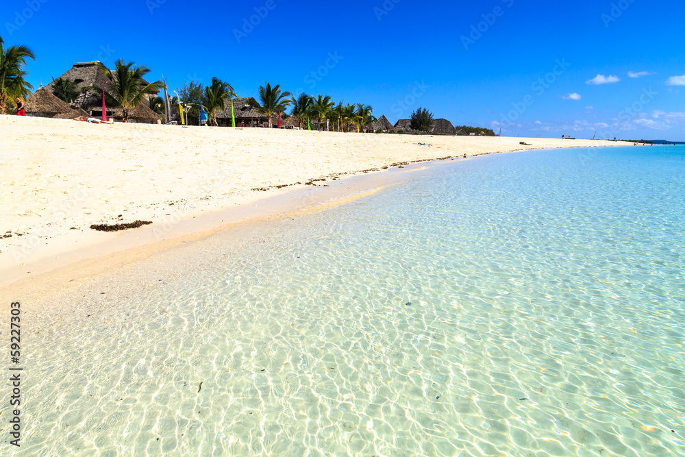 Fototapeta premium Beach of a resort on a tropical island