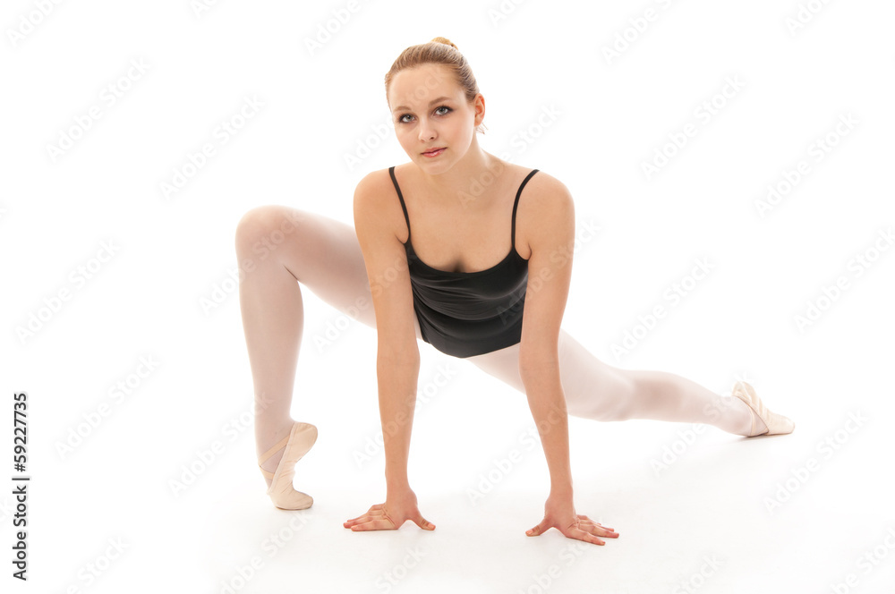 Young ballet dancer posing