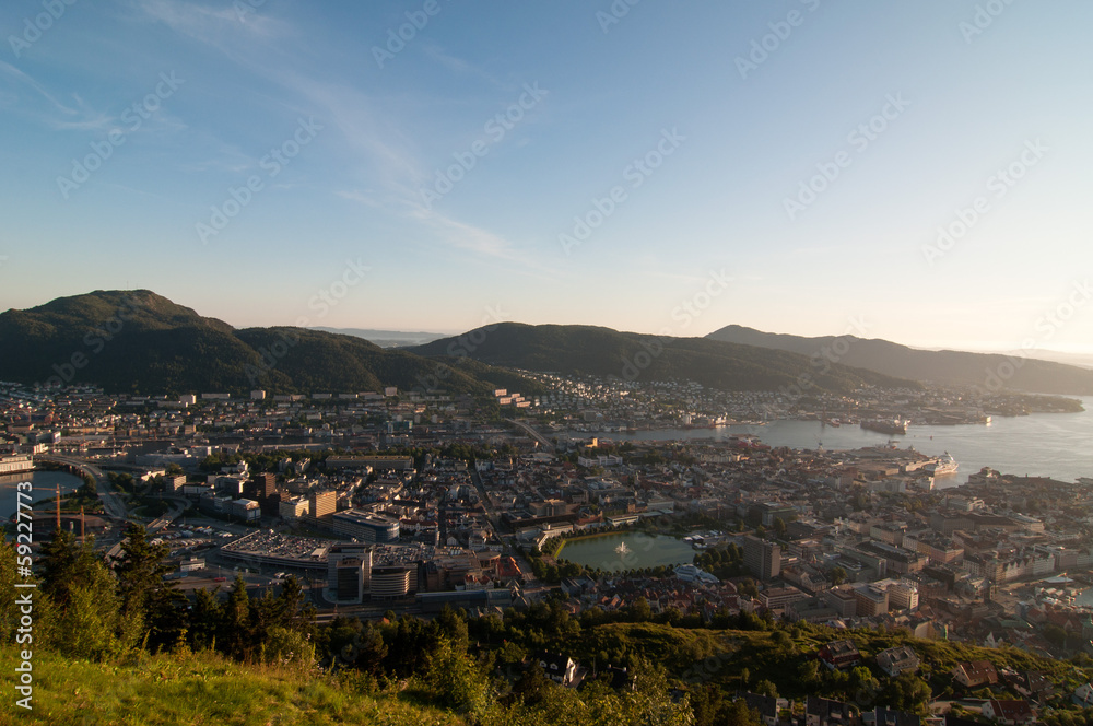 Coucher de soleil sur Bergen