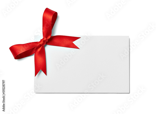 ribbon bow card note chirstmas celebration greeting © Lumos sp