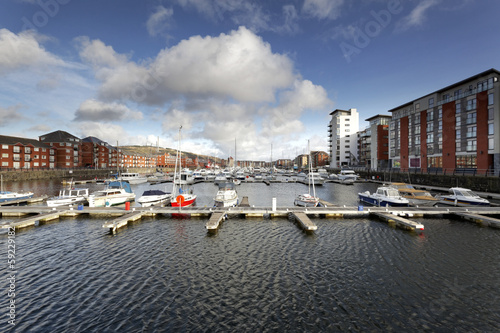 Swansea Marina South Dock area