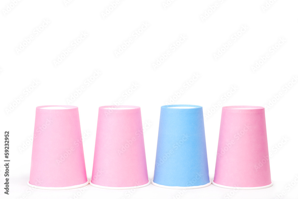 recycling colorful paper glass