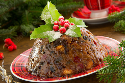 Foto christmas pudding