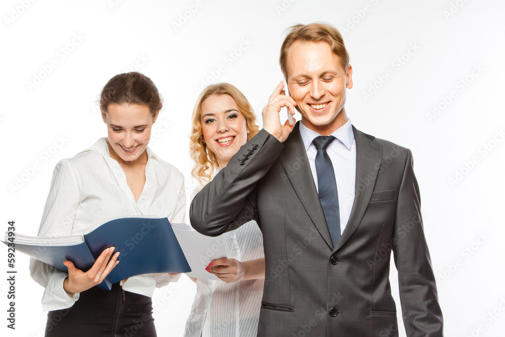 team of young and successful business people team of young and successful business people