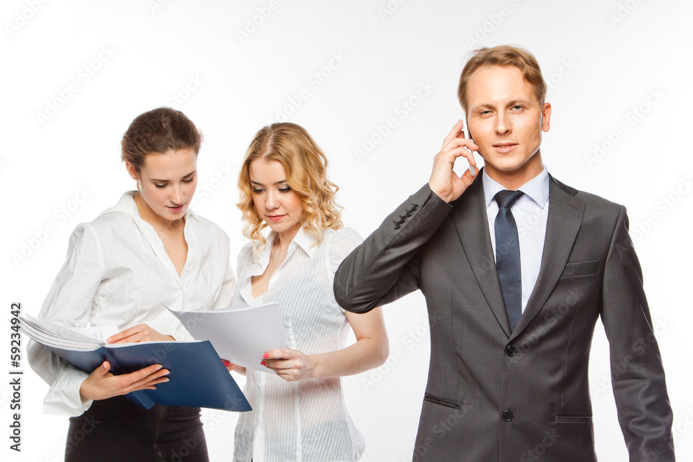 team of young and successful business people team of young and successful business people