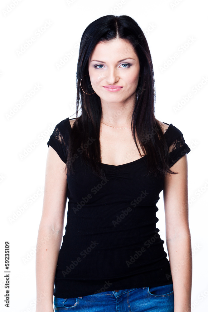 portrait of a young and beautiful woman portrait of a young and beautiful woman