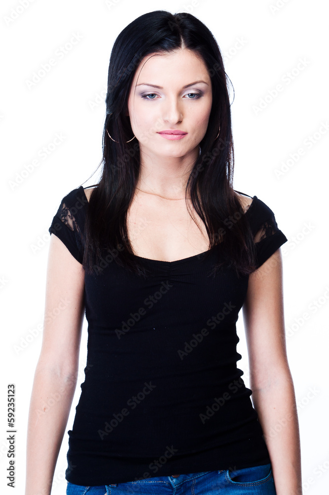 portrait of a young and beautiful woman portrait of a young and beautiful woman