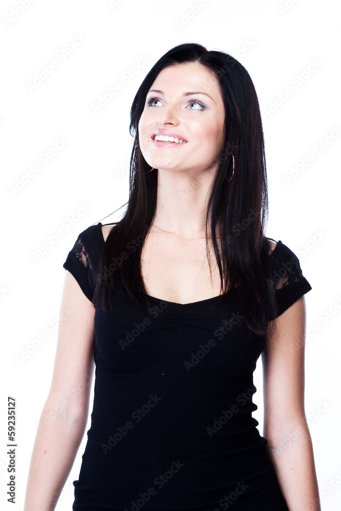 portrait of a young and beautiful woman