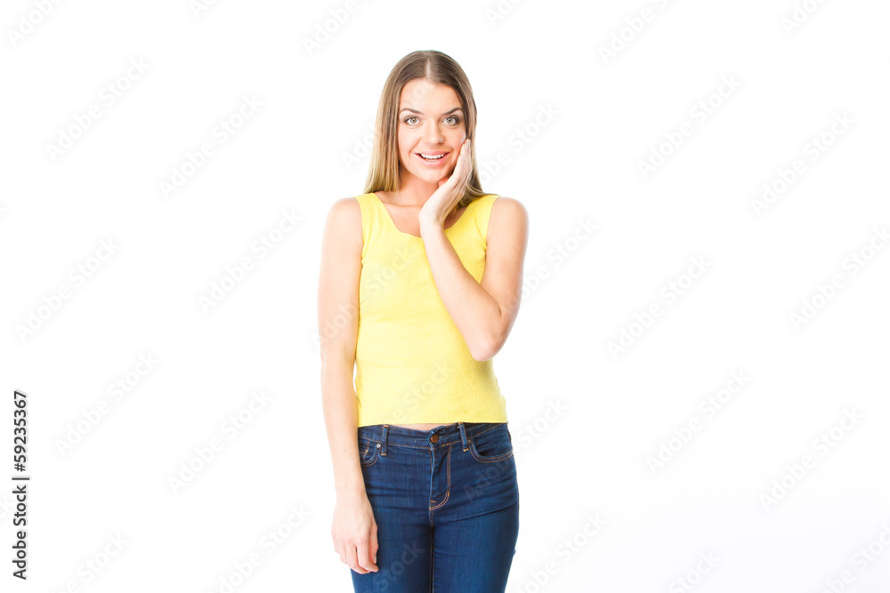 portrait of a young and beautiful woman portrait of a young and beautiful woman