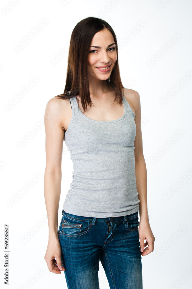 portrait of a young and beautiful woman portrait of a young and beautiful woman