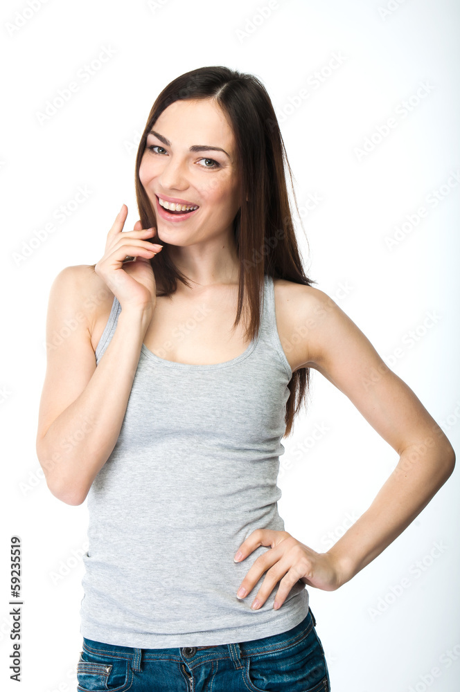 portrait of a young and beautiful woman portrait of a young and beautiful woman