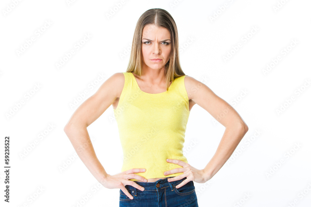 Obraz premium portrait of a young and beautiful woman