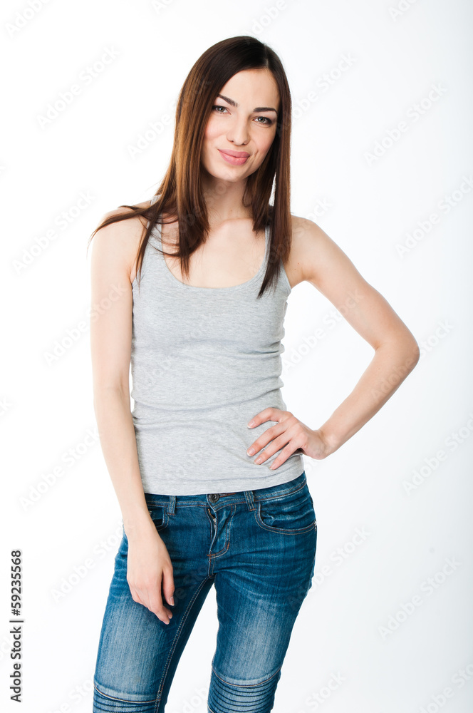 portrait of a young and beautiful woman portrait of a young and beautiful woman