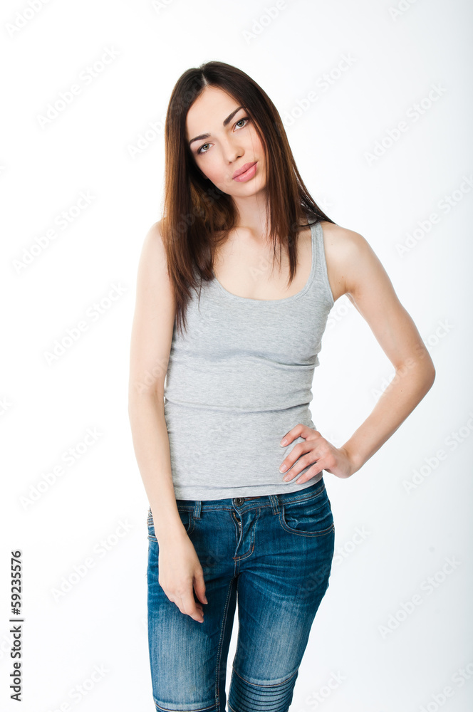 portrait of a young and beautiful woman portrait of a young and beautiful woman