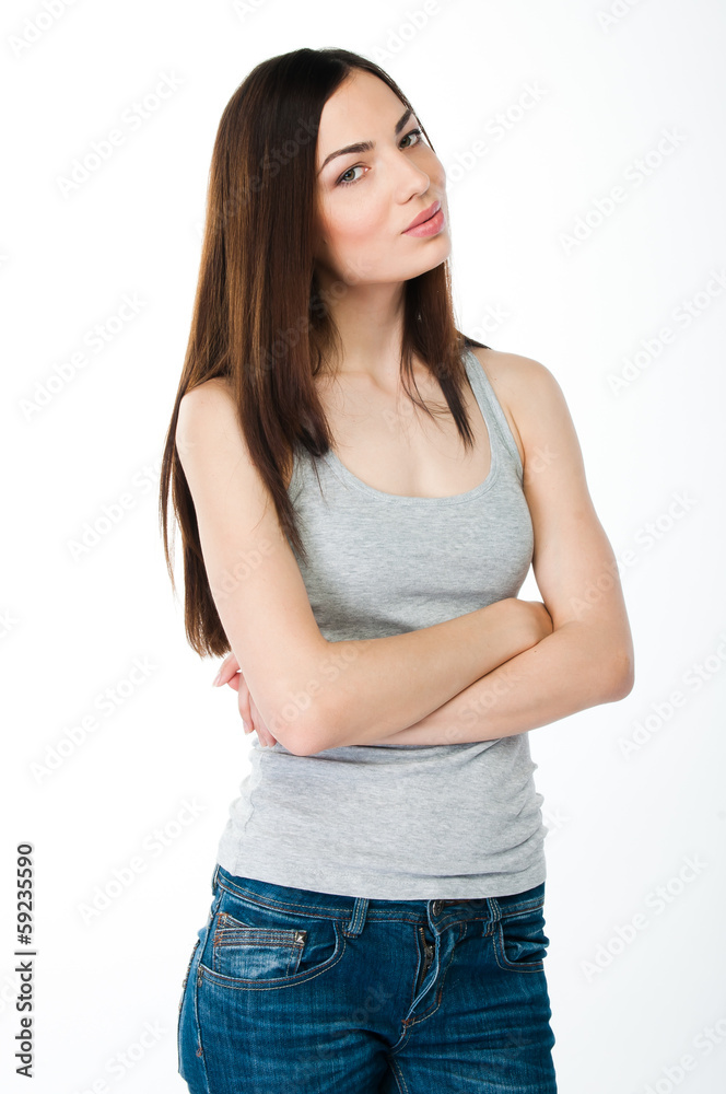 Fototapeta premium portrait of a young and beautiful woman
