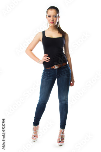 portrait of a young and beautiful woman