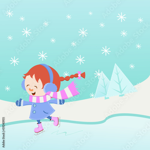 Ice Skating Girl